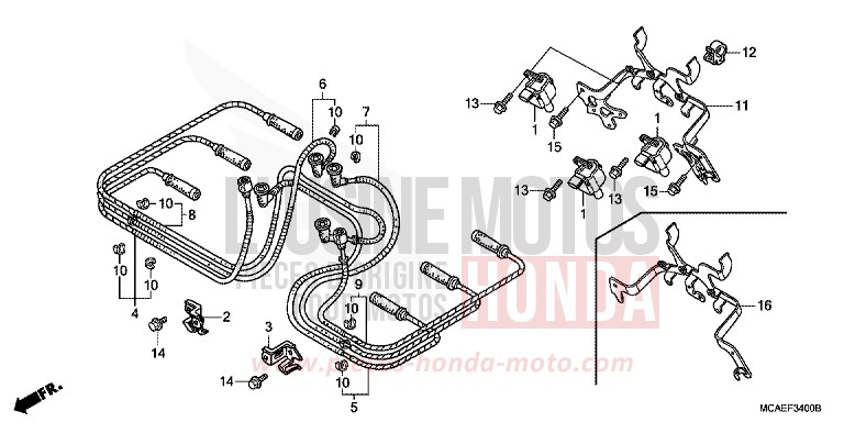 ZUENDSPULE von Goldwing BLOODSTONE RED METALLIC (R287) von 2009