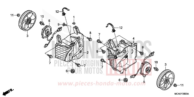 KUEHLGEBLAESE von Goldwing BLOODSTONE RED METALLIC (R287) von 2009