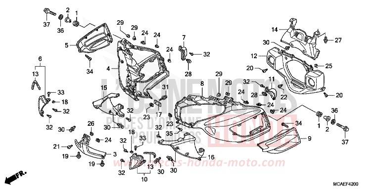 WINDLAUF (GL18009/A) von Goldwing BLOODSTONE RED METALLIC (R287) von 2009