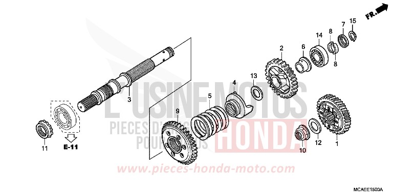 ANTRIEBSWELLE von Goldwing MONTEREY BLUE METALLIC (B205) von 2009