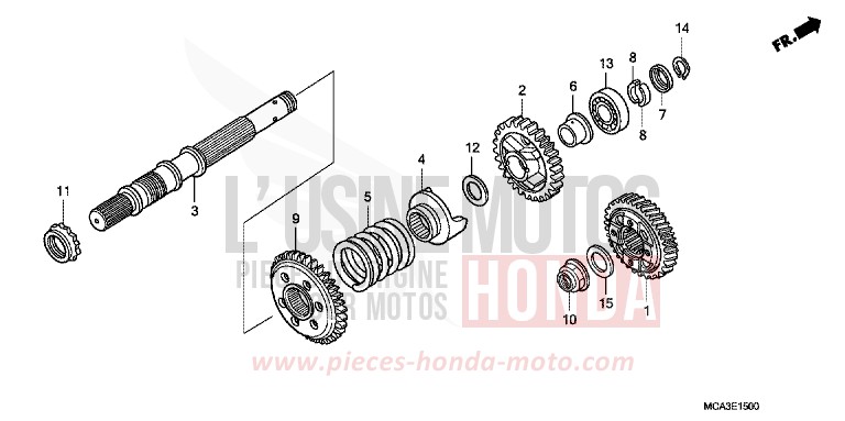 ANTRIEBSWELLE von Goldwing PEARL APOLLO BLUE (PB304) von 2001
