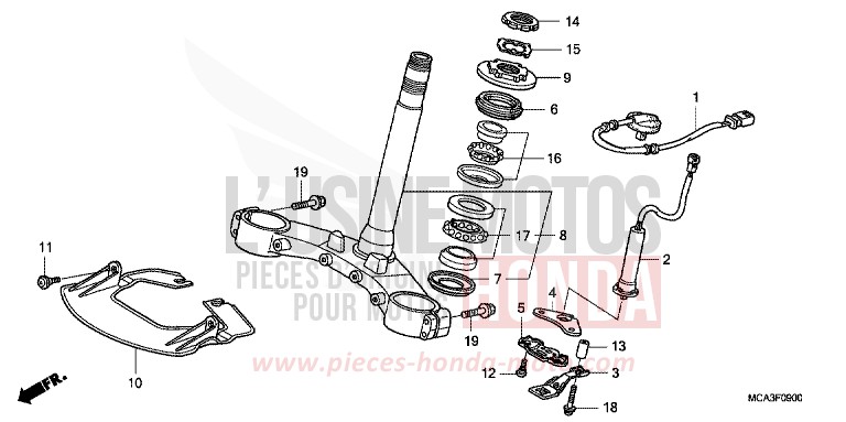 LENKSCHAFT von Goldwing PEARL APOLLO BLUE (PB304) von 2002