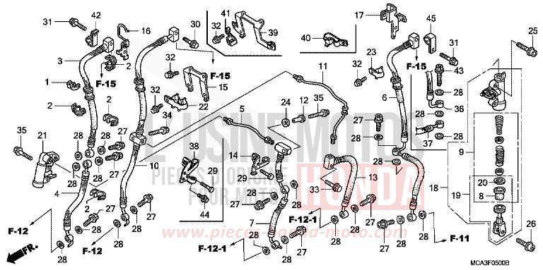 VERZOEGERUNGSVENTIL von Goldwing PEARL CANYON RED (R259) von 2002