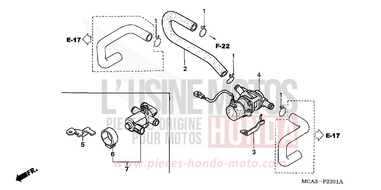 LUFTEINSPRITZVENTIL von Goldwing DURANGO RED METALLIC (R274) von 2003