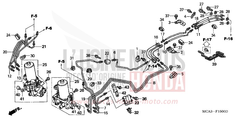 PROPORTIONAL-STEUERVENTIL von Goldwing STREAM SILVER METALLIC (NH469) von 2004