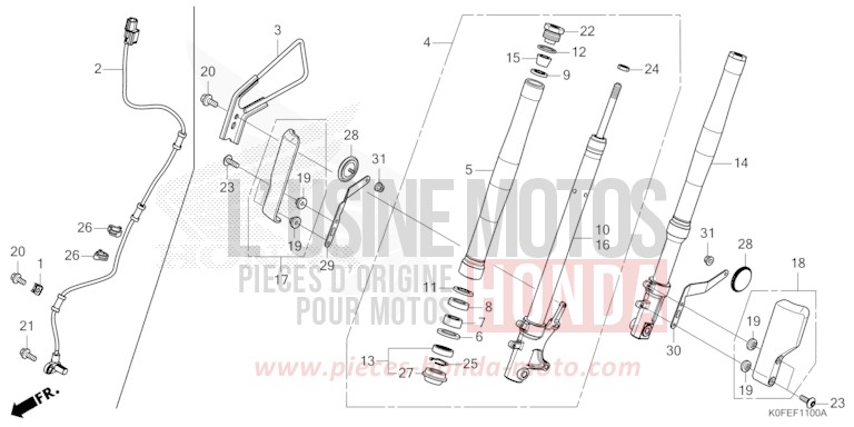 GABEL, VORNE von Monkey SHEEN SILVER METALLIC (NH364) von 2025