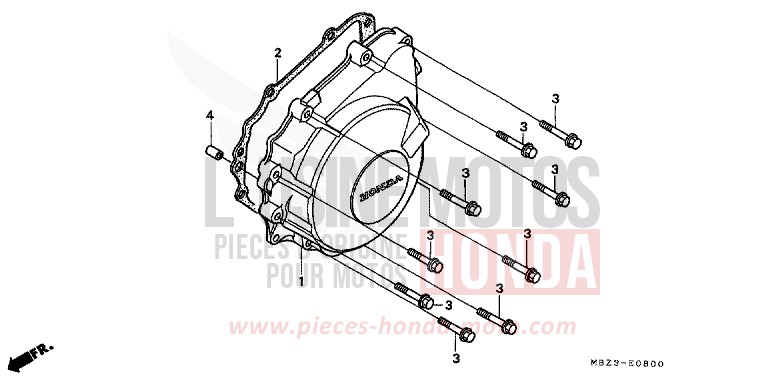 GENERATORABDECKUNG von Hornet CANDY TAHITIAN BLUE (PB215) von 2001