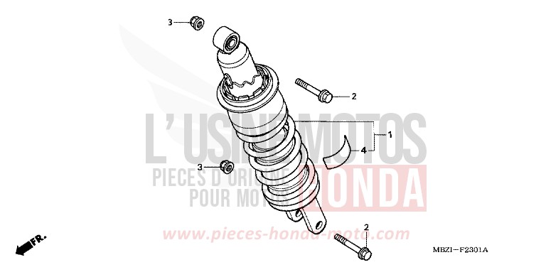 KISSEN, HINTEN (CB600F3/4/5/6) von Hornet MAT PLUTONIUM SILVER METALLIC (NH381) von 2004