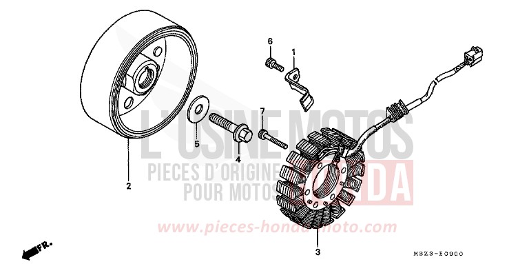 GENERATOR von Hornet BOON SILVER METALLIC (NH373) von 1998