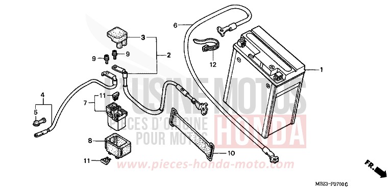BATTERIE von Hornet ITALIAN RED (R157) von 1999