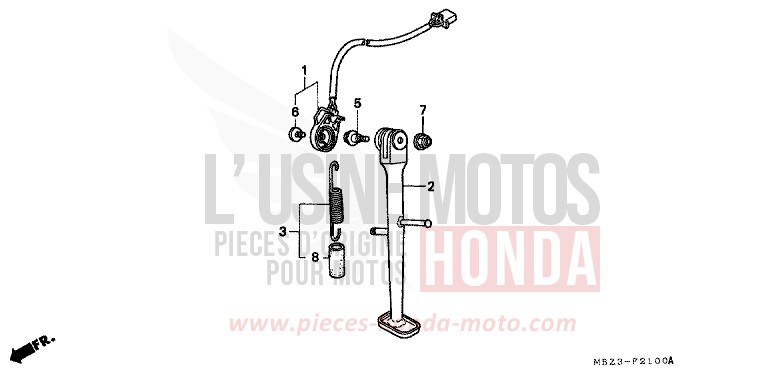 STAENDER von Hornet PEARL SHINING YELLOW (Y124) von 2000