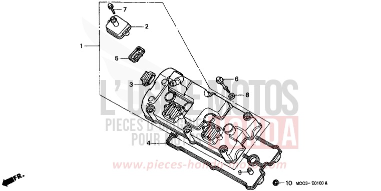 ZYLINDERKOPFDECKEL von CB1100SF PEARL FLASH YELLOW (Y163) von 2001