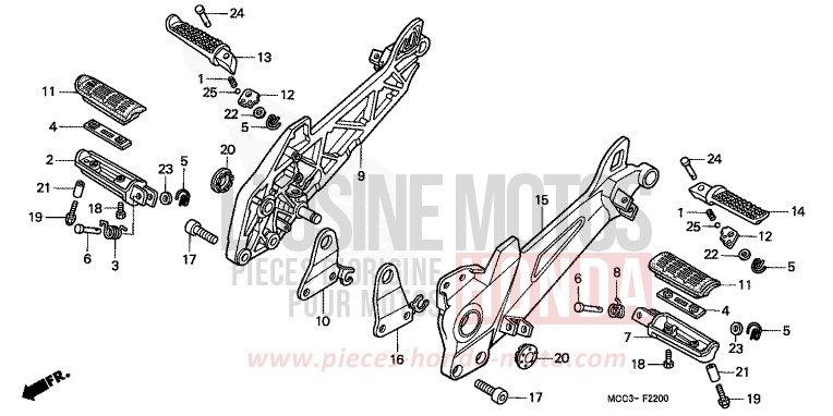 STUFE von CB1100SF PEARL FLASH YELLOW (Y163) von 2001