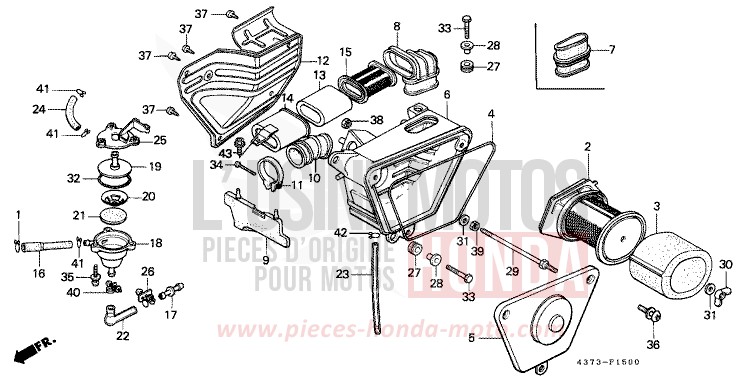 LUFTFILTER von XL125S CERAMIC WHITE (NH24) von 1981
