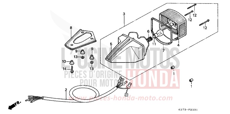 HECKLEUCHTE (2) von XL125S CERAMIC WHITE (NH24) von 1981