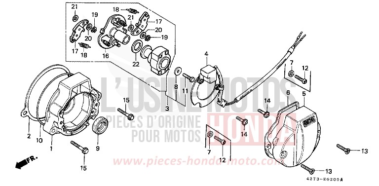 IMPULSGEBER von XL125S FLASH RED (R119) von 1981