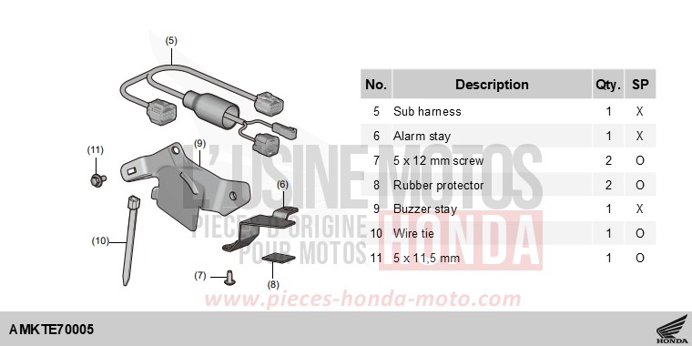 KIT,R/C ALARM ATT von X-ADV MAT GOLDFINCH YELLOW (Y242) von 2025