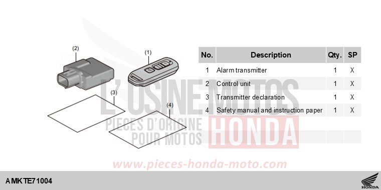 KIT,ALARM von X-ADV MAT GOLDFINCH YELLOW (Y242) von 2025