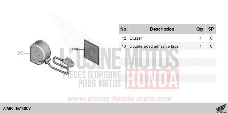 KIT,SECURITY BUZZER von X-ADV MAT GOLDFINCH YELLOW (Y242) von 2025