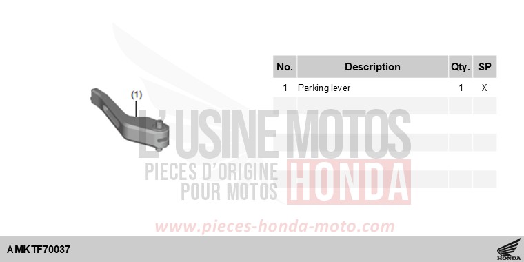 KIT,PARKING LEVER von X-ADV MAT GOLDFINCH YELLOW (Y242) von 2025