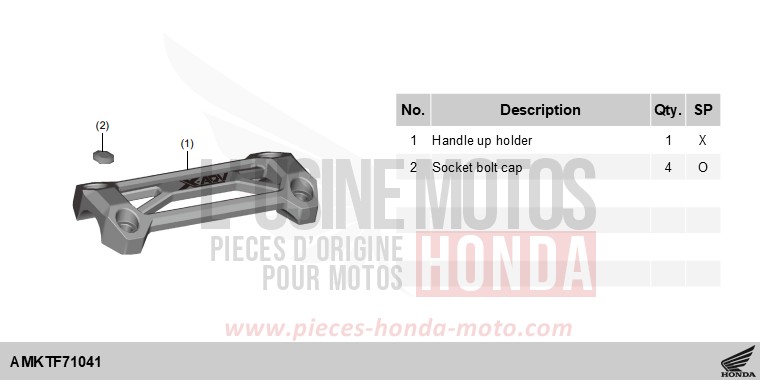 KIT,HNDL HOLDER UP von X-ADV MAT GOLDFINCH YELLOW (Y242) von 2025