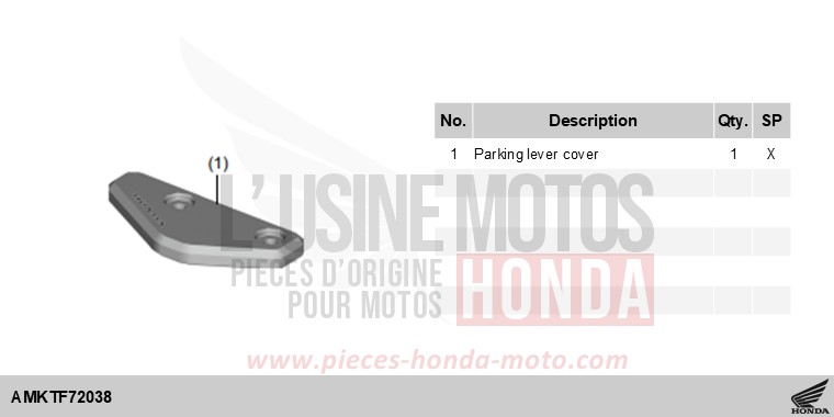 KIT,PARKING LEVER COVER von X-ADV MAT GOLDFINCH YELLOW (Y242) von 2025