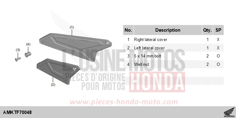 KIT,LATERAL COVER von X-ADV MAT GOLDFINCH YELLOW (Y242) von 2025
