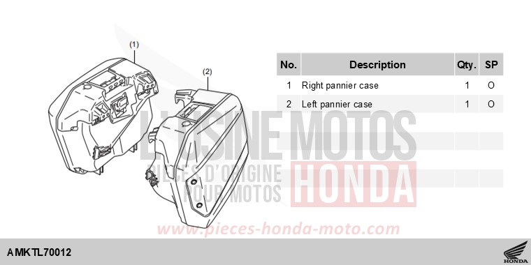 KIT,PANNIER CASE(R26,L33) von X-ADV MAT GOLDFINCH YELLOW (Y242) von 2025
