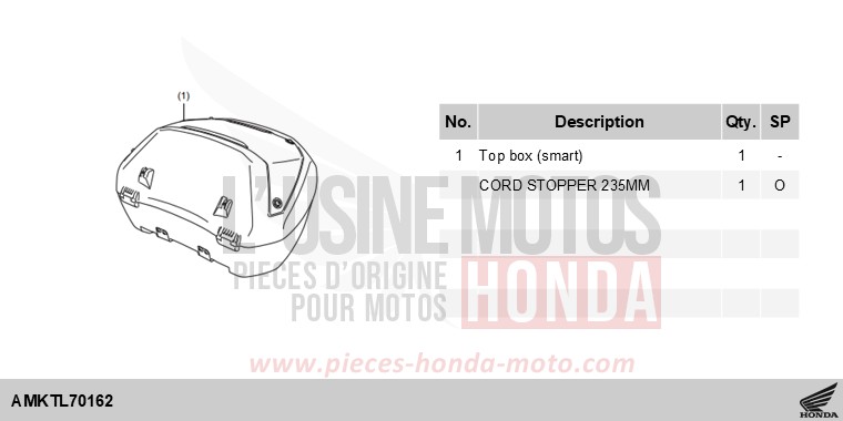 KIT,TOP BOX(SMART) von X-ADV MAT GOLDFINCH YELLOW (Y242) von 2025