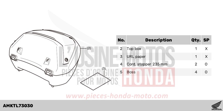 KIT,TOP BOX(MANUAL) von X-ADV MAT GOLDFINCH YELLOW (Y242) von 2025