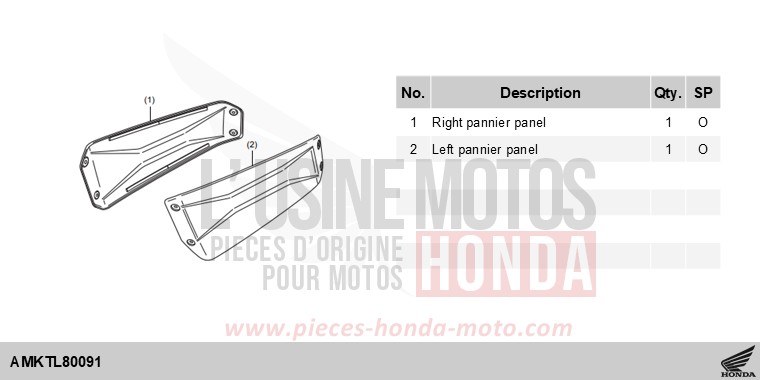 KIT,PANEL R/L PANNIER(AL) von X-ADV MAT GOLDFINCH YELLOW (Y242) von 2025
