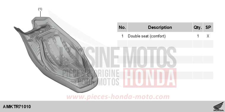 KIT,COMFORT SEAT *BLACK* von X-ADV MAT GOLDFINCH YELLOW (Y242) von 2025