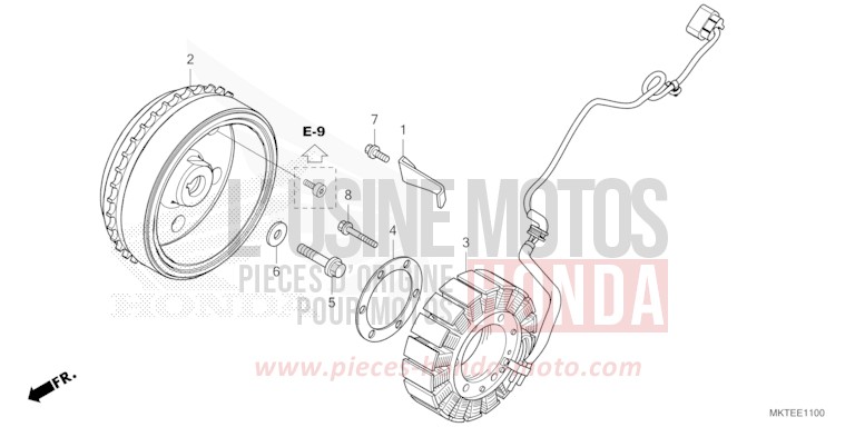 GENERATOR von X-ADV PEARL GLARE WHITE (NHB53) von 2025