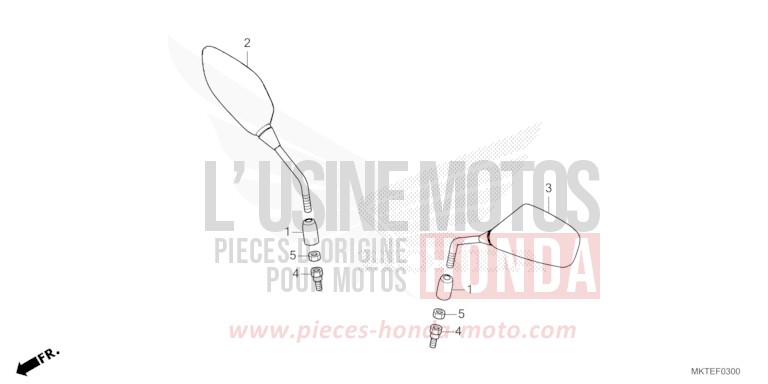 SPIEGEL von X-ADV PEARL GLARE WHITE (NHB53) von 2025