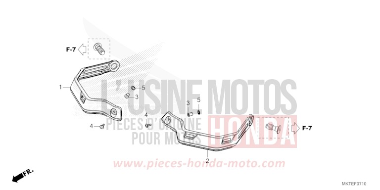 KNOECHELSCHUTZ von X-ADV PEARL GLARE WHITE (NHB53) von 2025