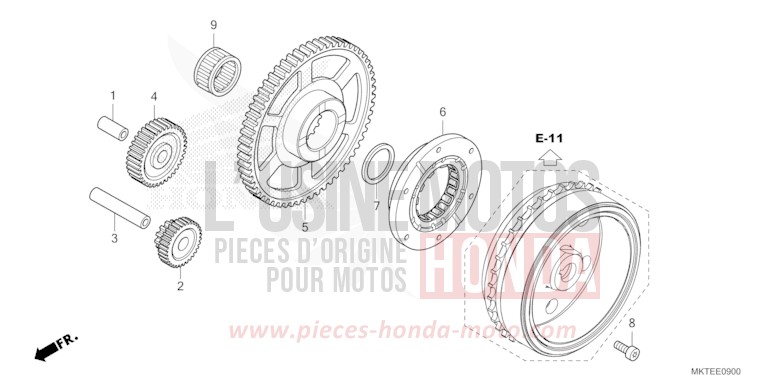 ANLASSERKUPPLUNG von X-ADV MAT PEARL GLARE WHITE (NHB54) von 2026