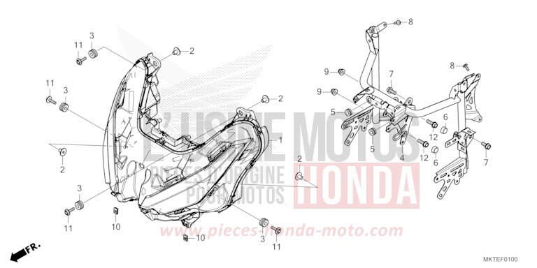 SCHEINWERFER von X-ADV MAT PEARL GLARE WHITE (NHB54) von 2026