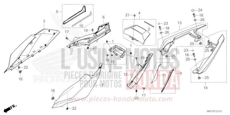 WINDLAUF, HINTEN von X-ADV MAT PEARL GLARE WHITE (NHB54) von 2026