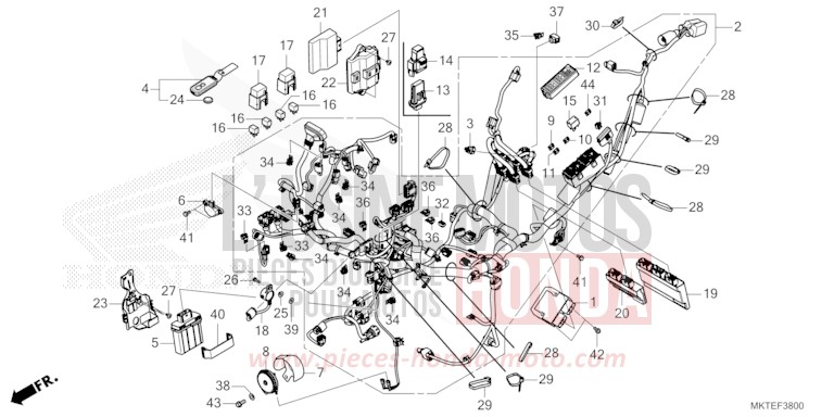 KABELBAUM von X-ADV MAT PEARL GLARE WHITE (NHB54) von 2026