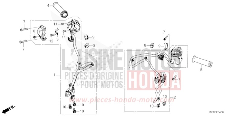 SCHALTERGRIFF von X-ADV GRAPHITE BLACK (NHB01) von 2026