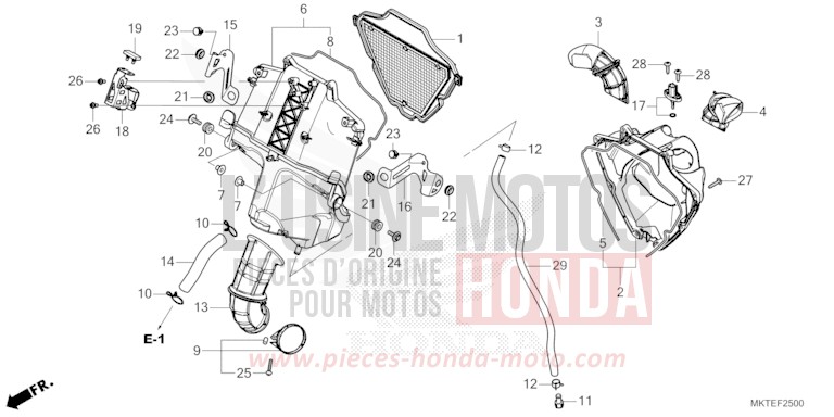 LUFTFILTER von X-ADV GRAPHITE BLACK (NHB01) von 2026