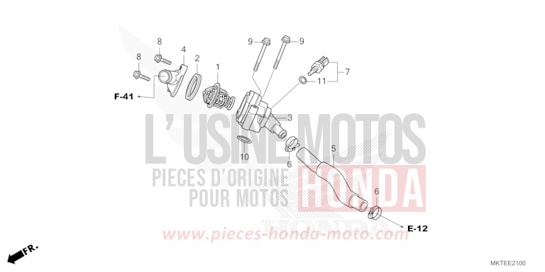 THERMOSTAT von X-ADV PEARL GLARE WHITE (NHB53) von 2026