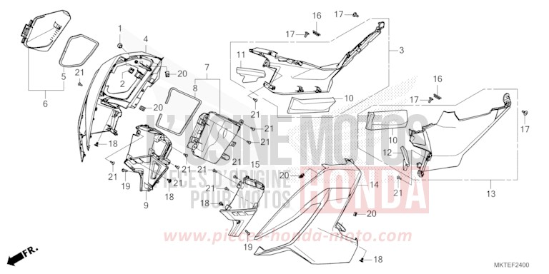 SEITENVERKLEIDUNG von X-ADV PEARL GLARE WHITE (NHB53) von 2026