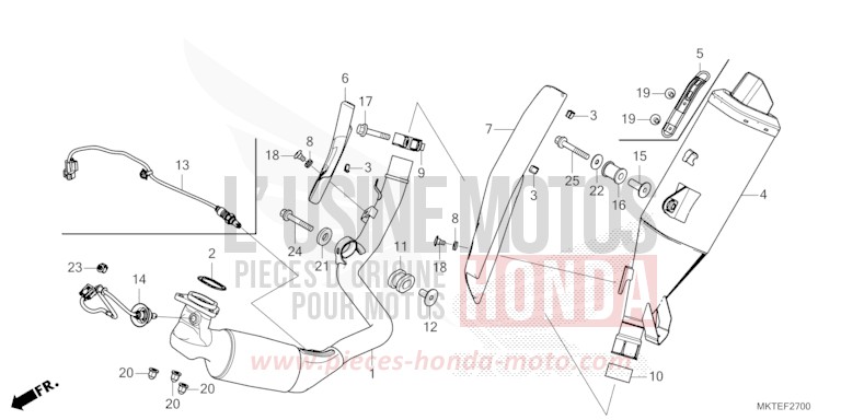 ABGAS-SCHALLDAEMPFER von X-ADV PEARL GLARE WHITE (NHB53) von 2026