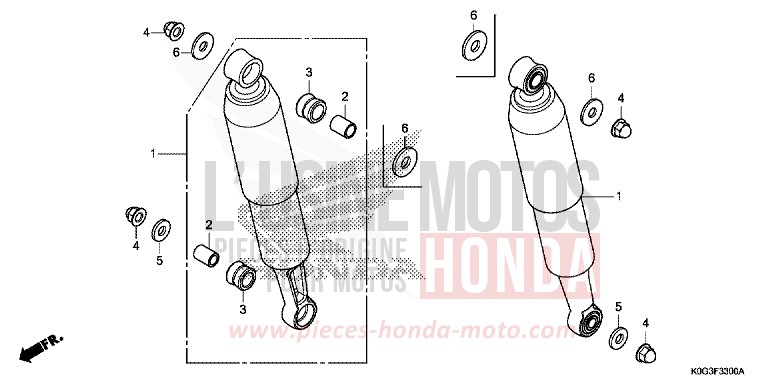 KISSEN, HINTEN von C125A PEARL NEBULA RED (R376) von 2019