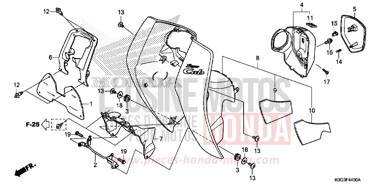 BEINSCHUTZ von C125A PEARL NEBULA RED (R376) von 2019