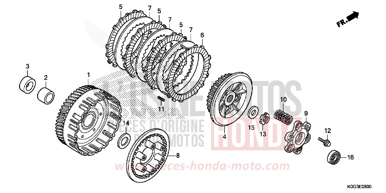 KUPPLUNG von C125A PEARL NILTAVA BLUE (PB415) von 2019