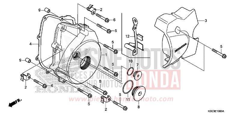 KURBELGEHAEUSEDECKEL, L. von C125A PEARL NILTAVA BLUE (PB415) von 2019