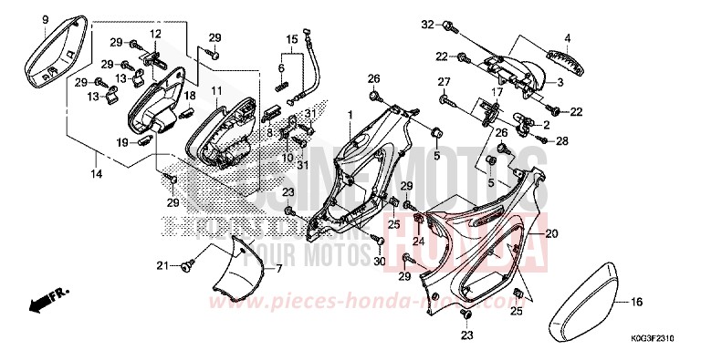 GEHAEUSEABDECKUNG von C125A PEARL NILTAVA BLUE (PB415) von 2019