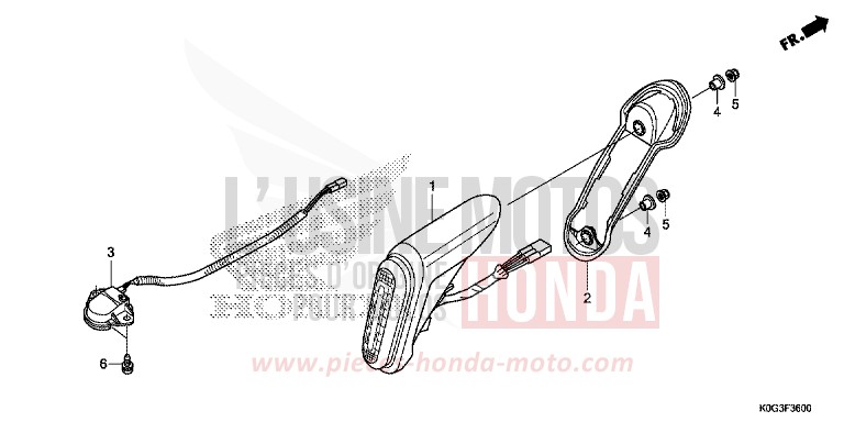 HECKLEUCHTE/KENNZEICHENBELEUCHTUNG von C125A PEARL NILTAVA BLUE (PB415) von 2019